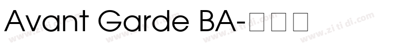 Avant Garde BA字体转换